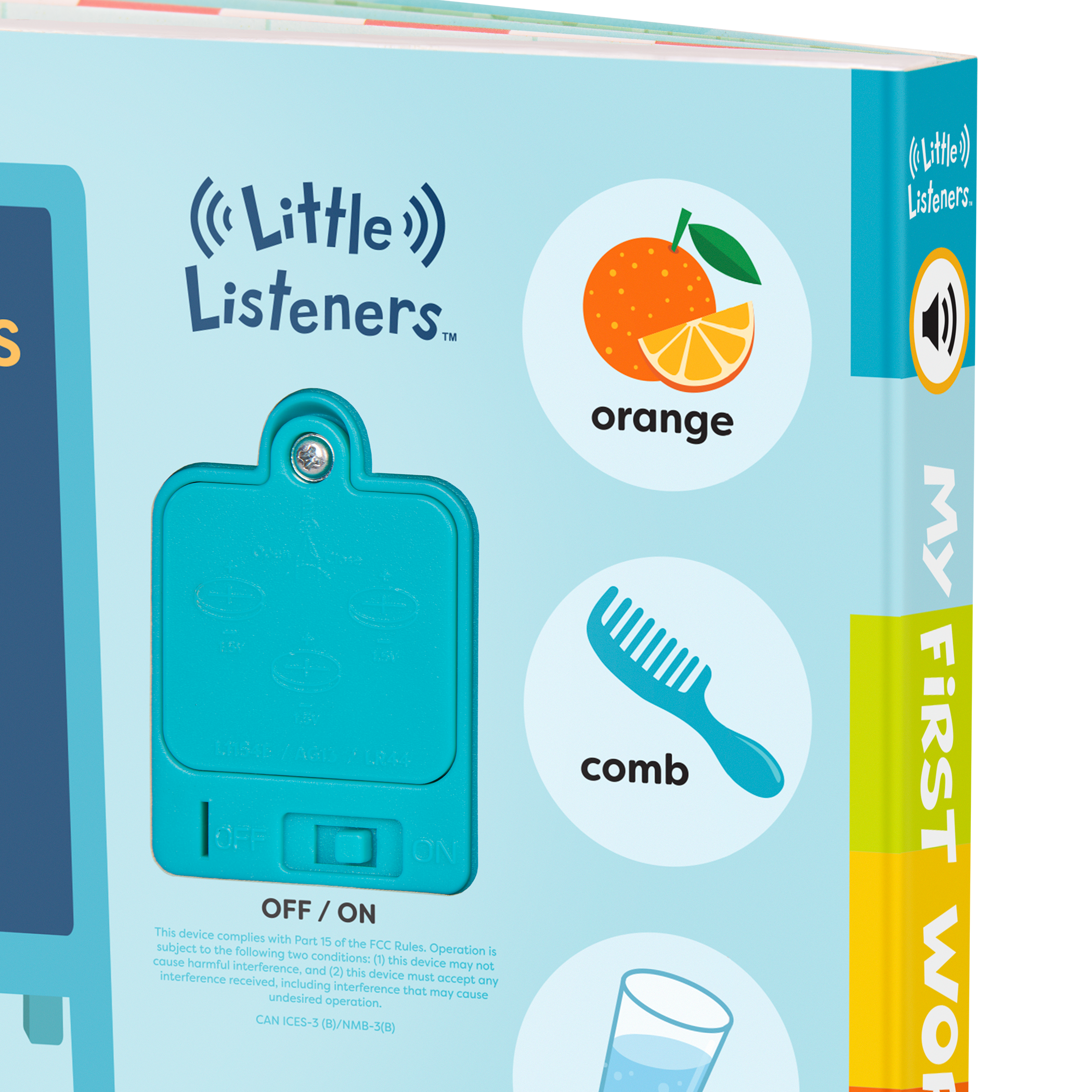 Interactive audio board book for babies first words vocabulary