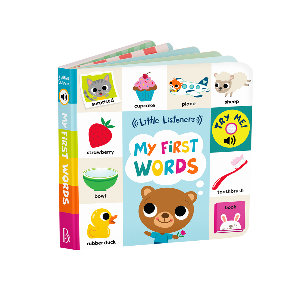 Interactive audio board book for babies first words vocabulary