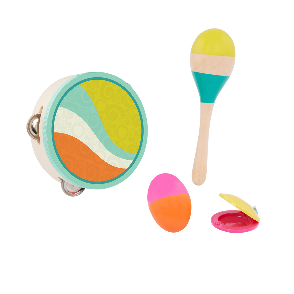 Wooden instruments pack for kids toddlers xylophone percussion