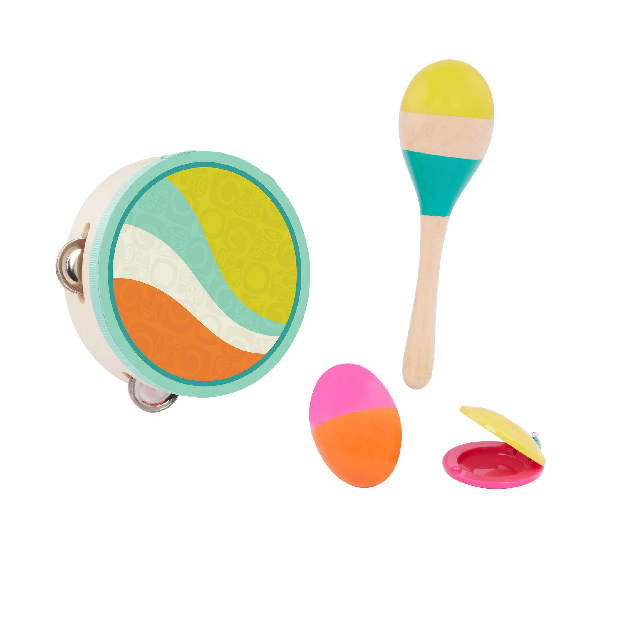 Wooden instruments pack for kids toddlers xylophone percussion