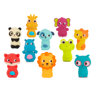 Animal finger puppets set for toddlers bath toy