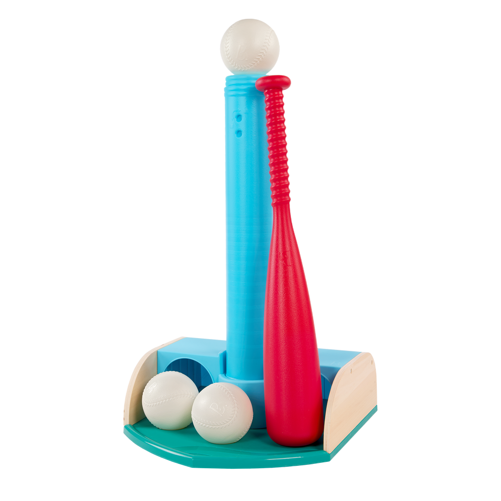 Toddler kids tee ball set with bat and balls