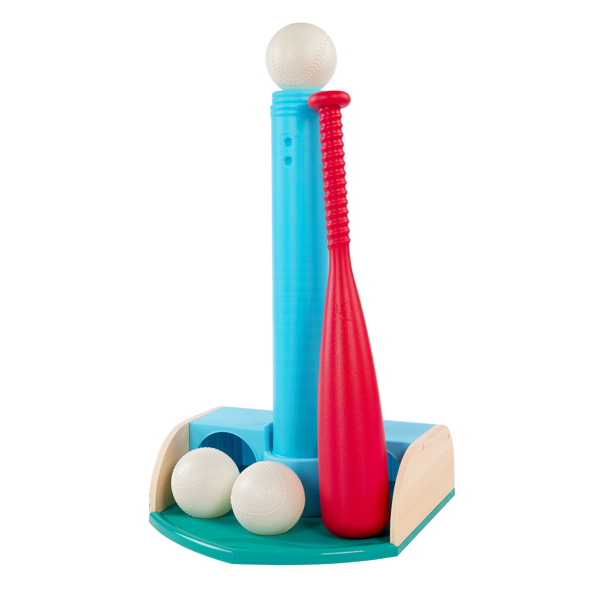 Toddler kids tee ball set with bat and balls