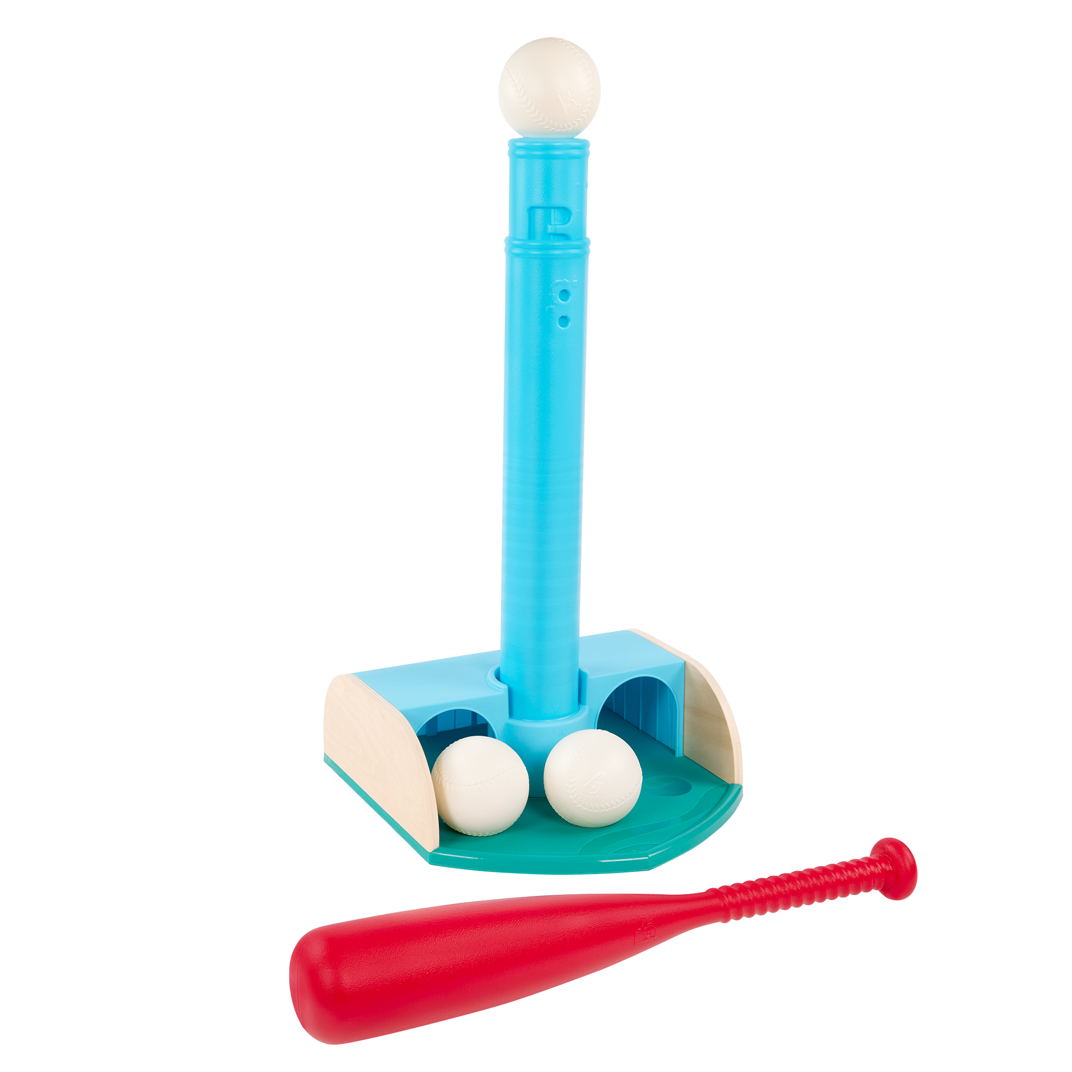 Toddler kids tee ball set with bat and balls