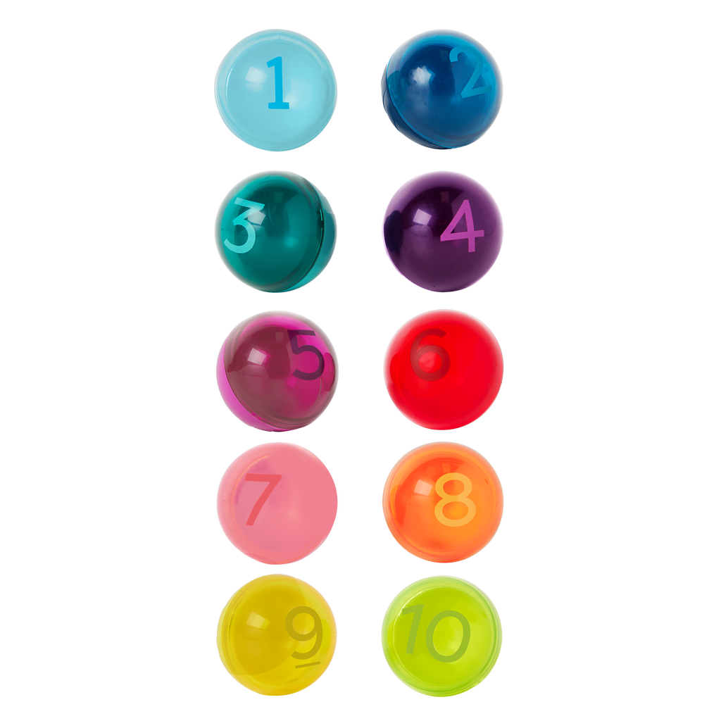 Gumball machine toy counting numbers and colors for kids