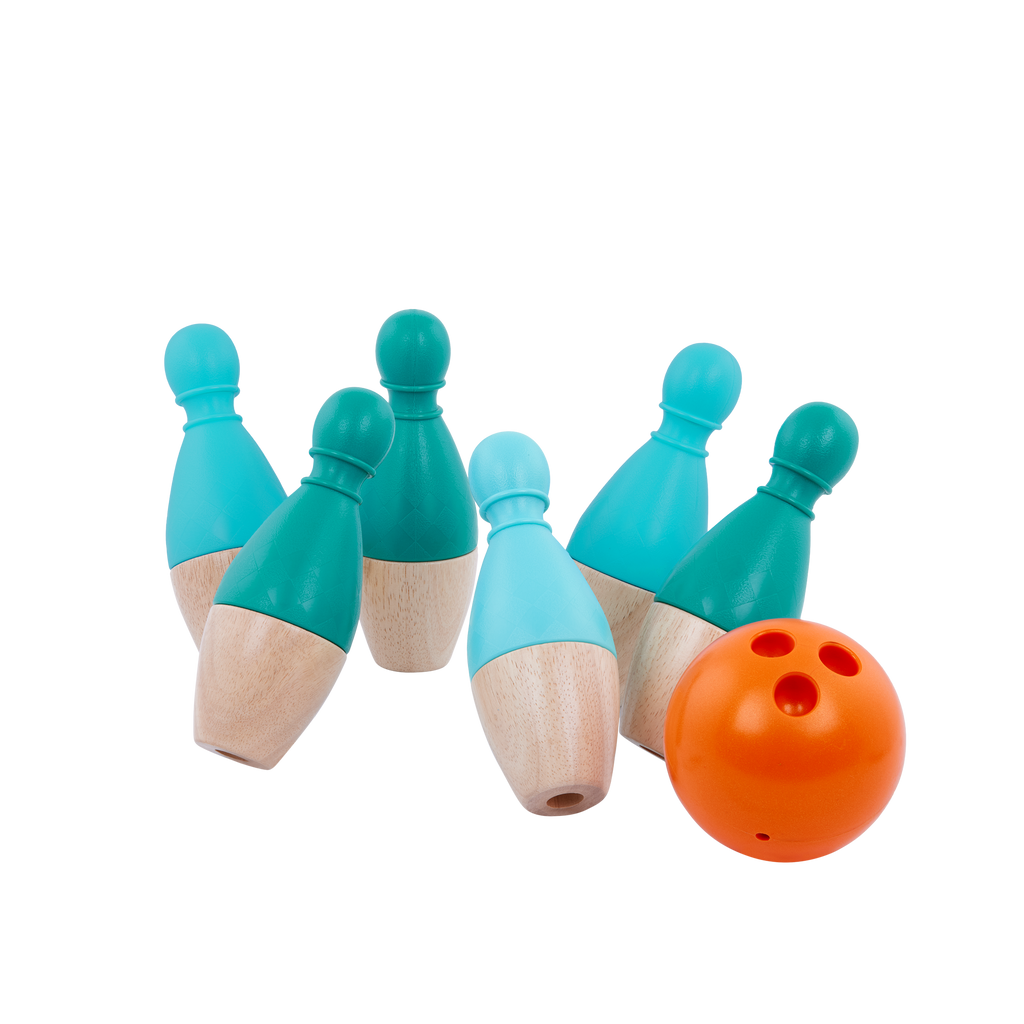 B. toys – B. sports Wooden Bowling Set