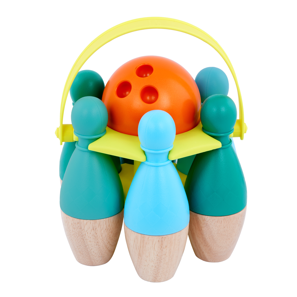 B. toys – B. sports Wooden Bowling Set