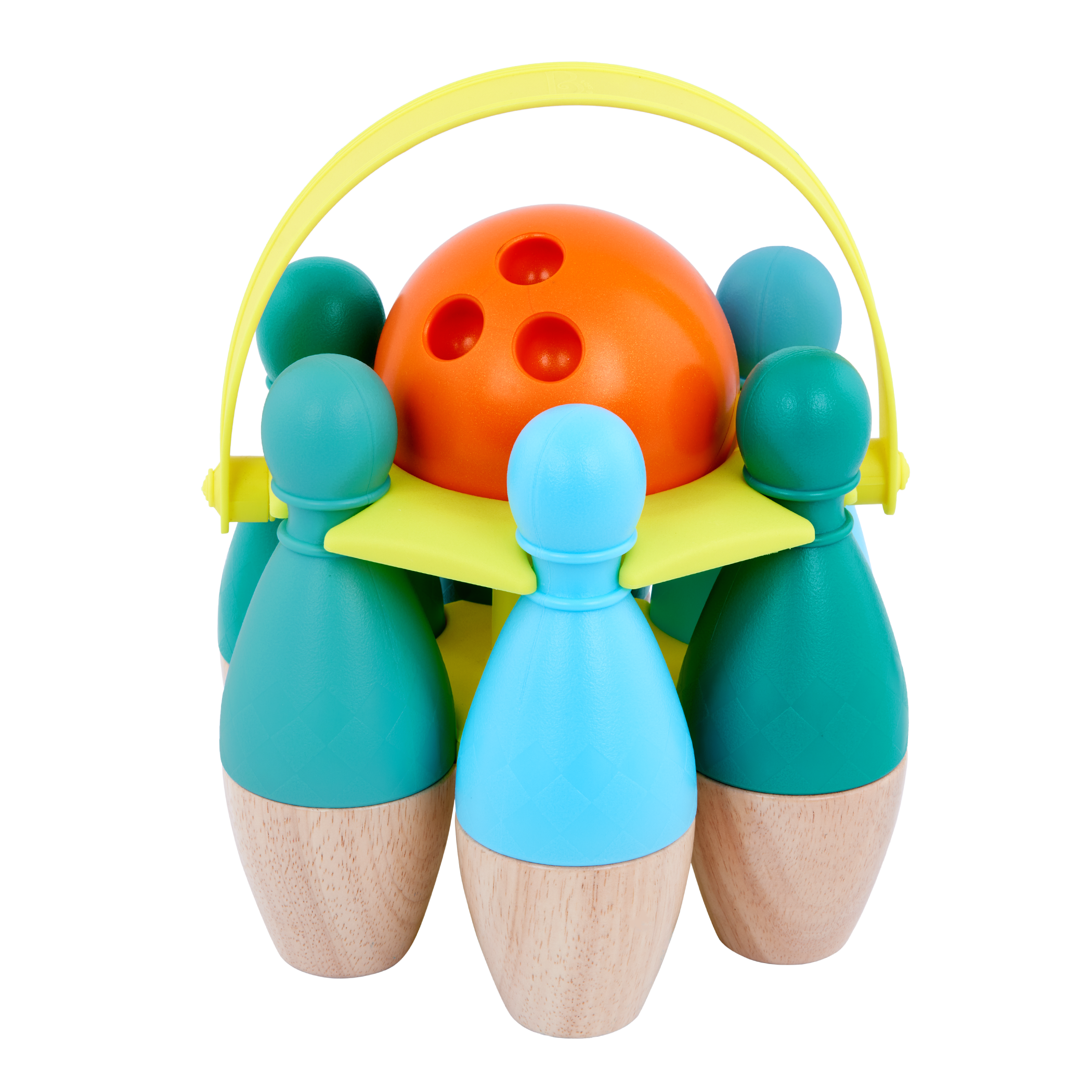 B. toys – B. sports Wooden Bowling Set