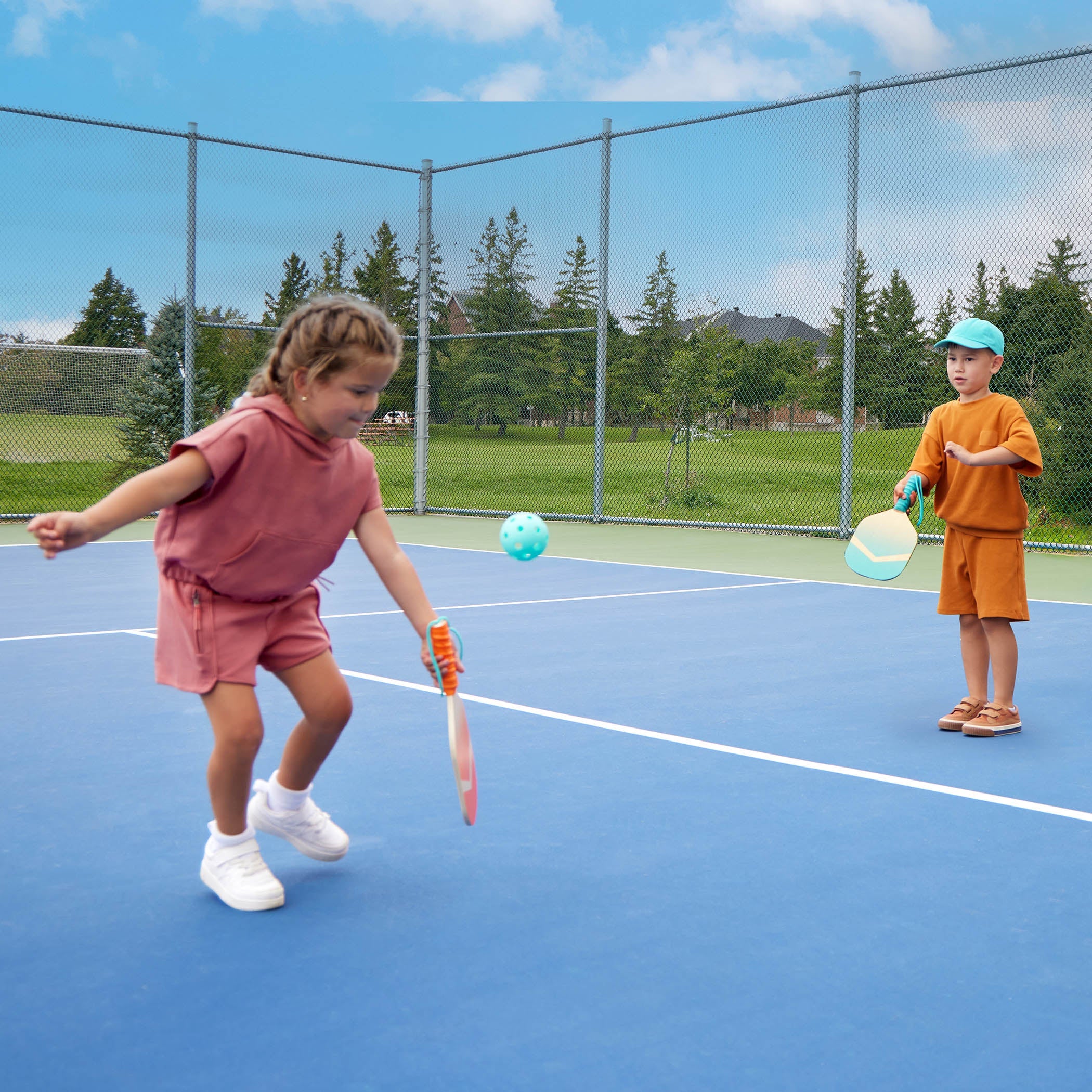 Kids pickleball set 2 paddles storage bag