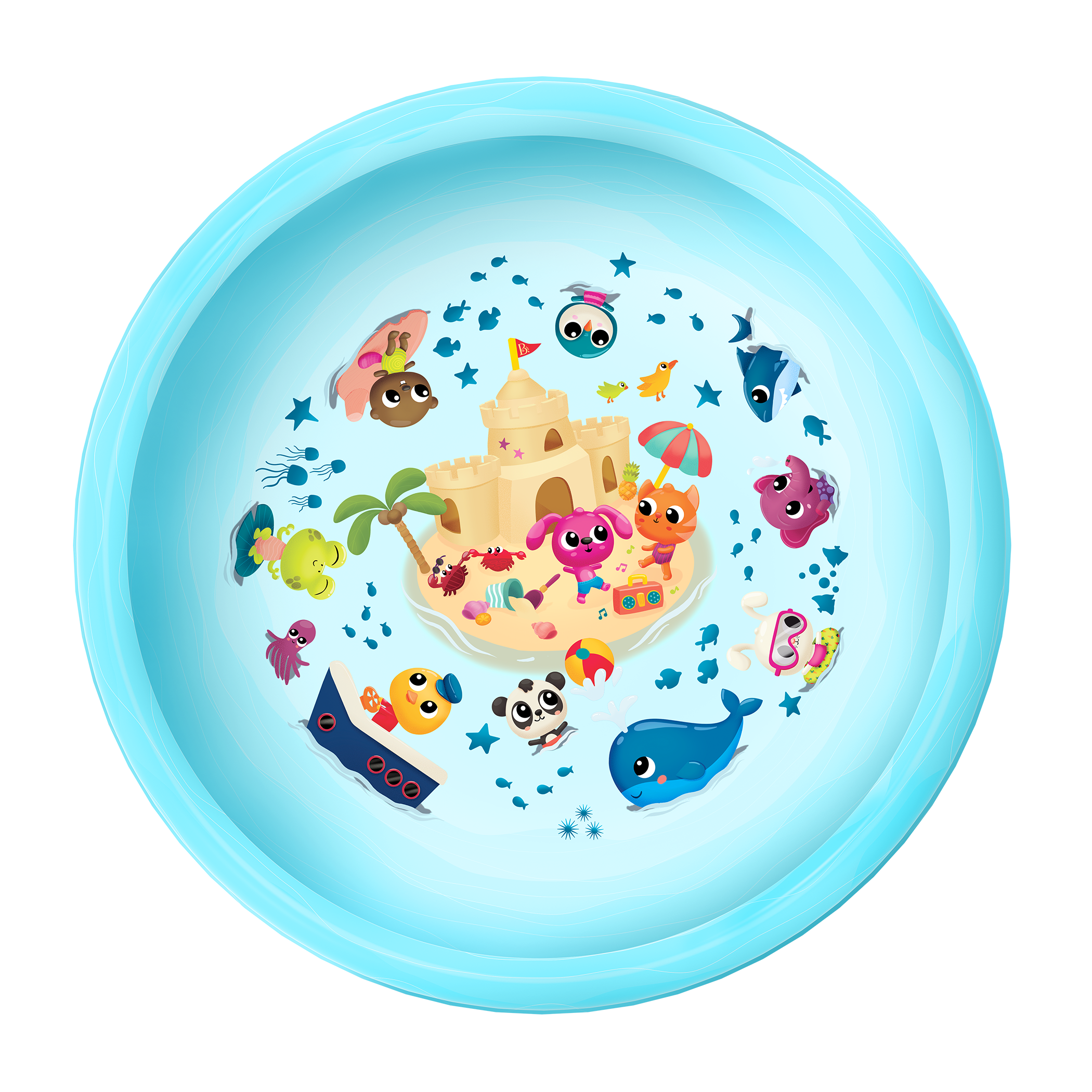 B. toys – Splish `n` Splash Mat