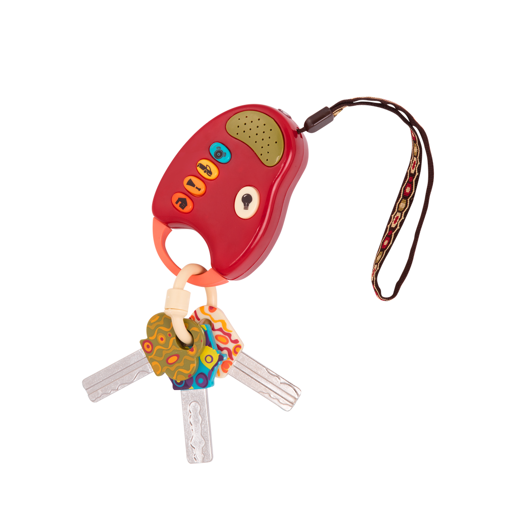 B. toys – FunKeys; Hellophone