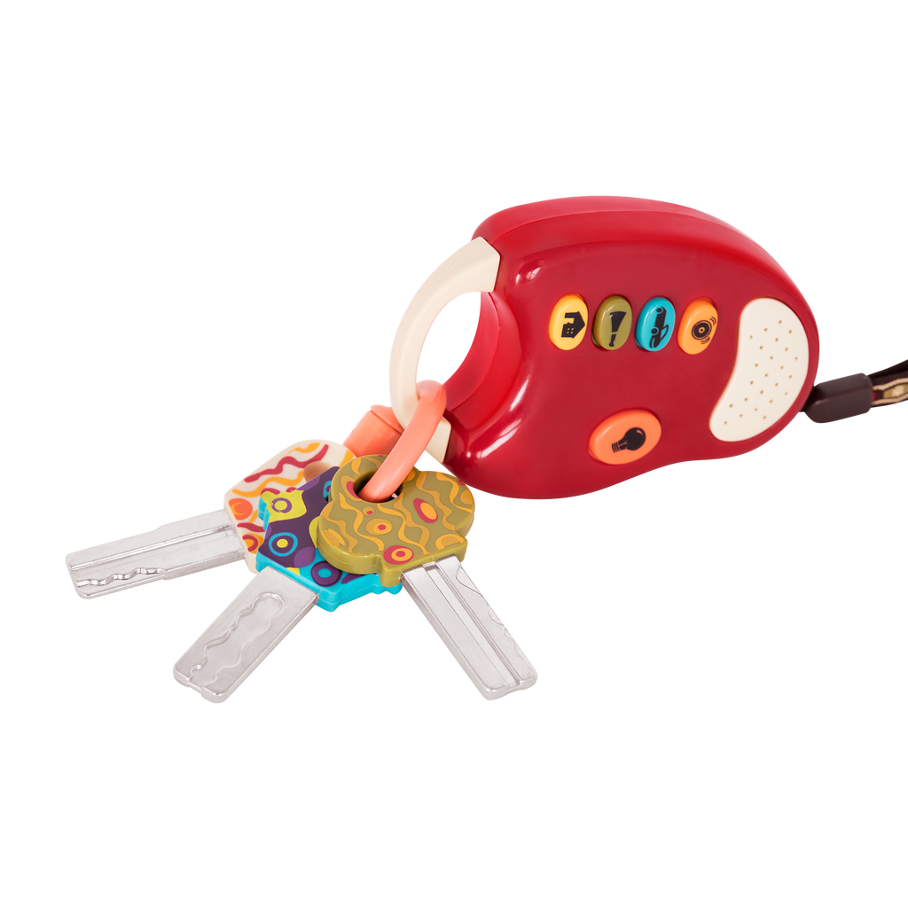B. toys – FunKeys; Hellophone