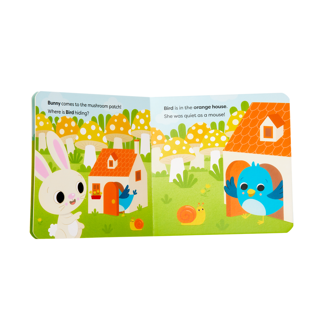 tabletop portable wooden activity cube and baby book