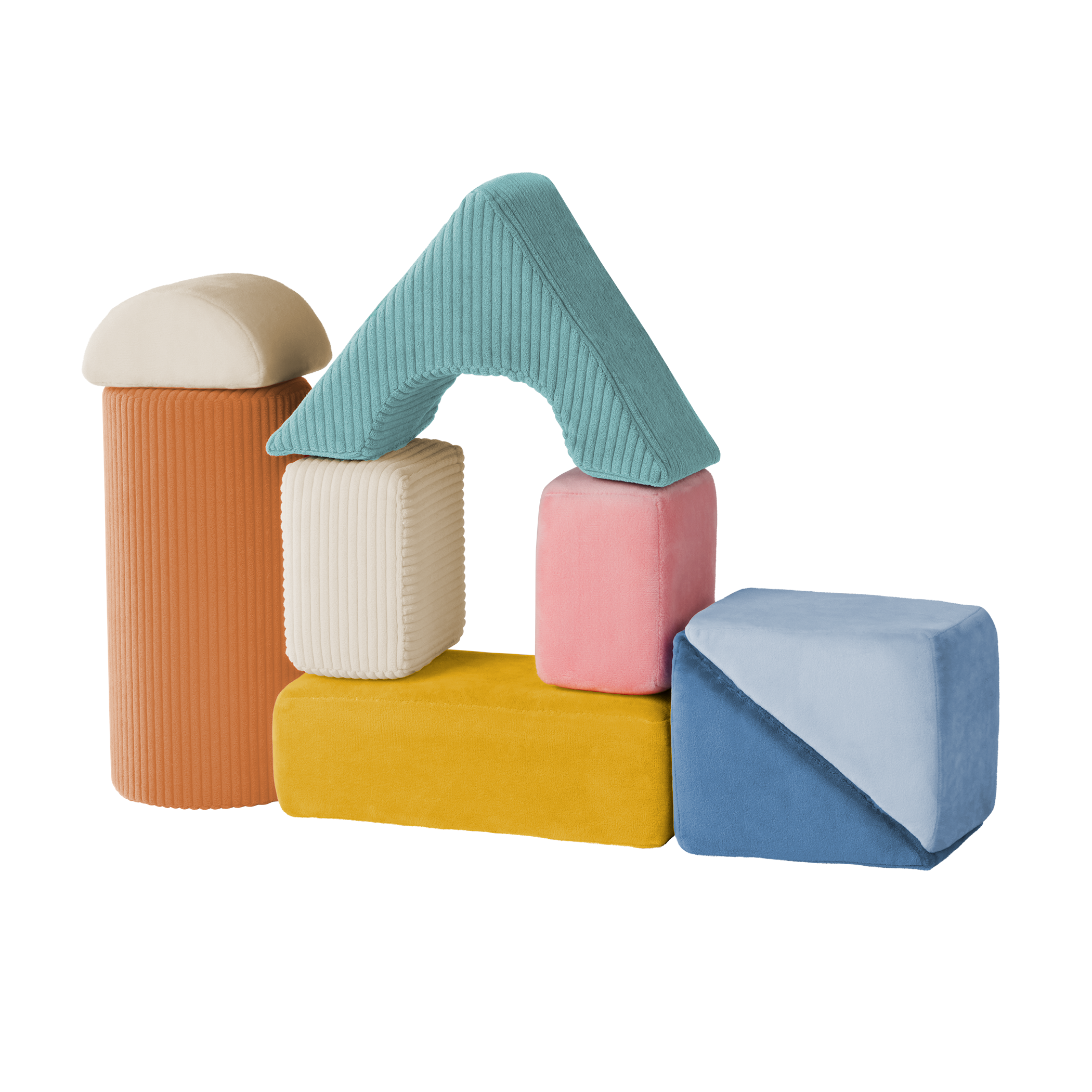Soft sensory foam blocks for babies architectural building blocks