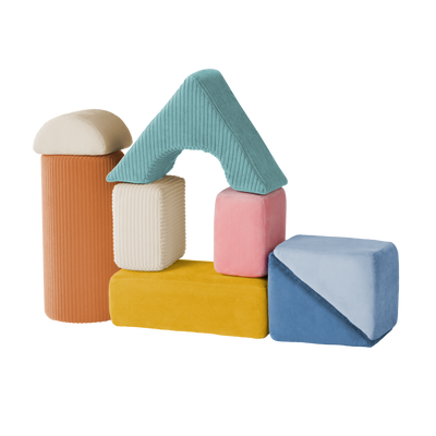 Soft sensory foam blocks for babies architectural building blocks