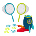 Light-up disc launcher toy