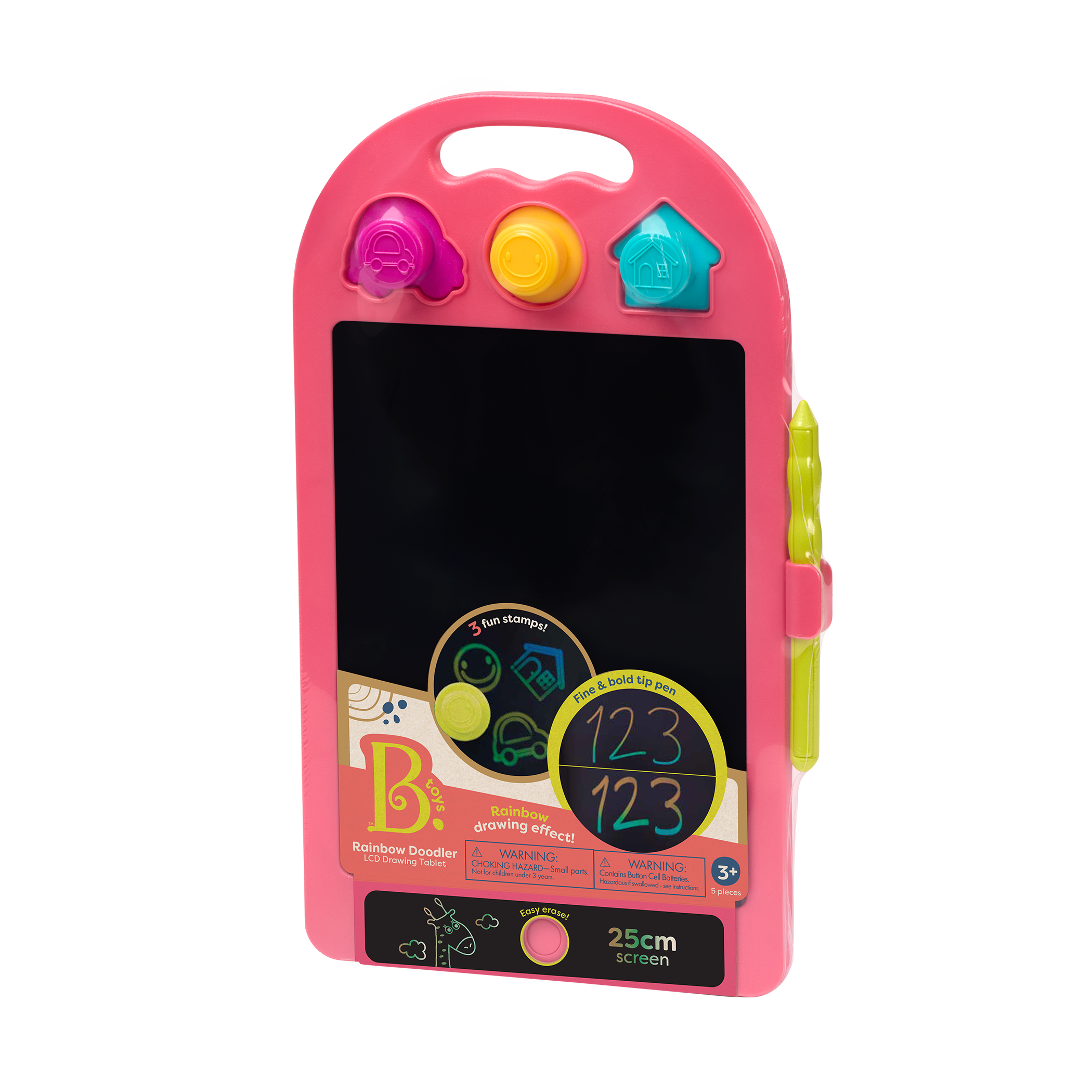 B. toys - Rainbow Doodle Pink