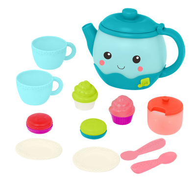 Musical tea party set for toddlers pretend play