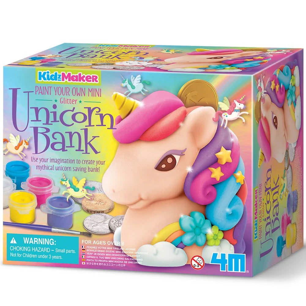 4M - KidzMaker Glitter Unicorn Bank