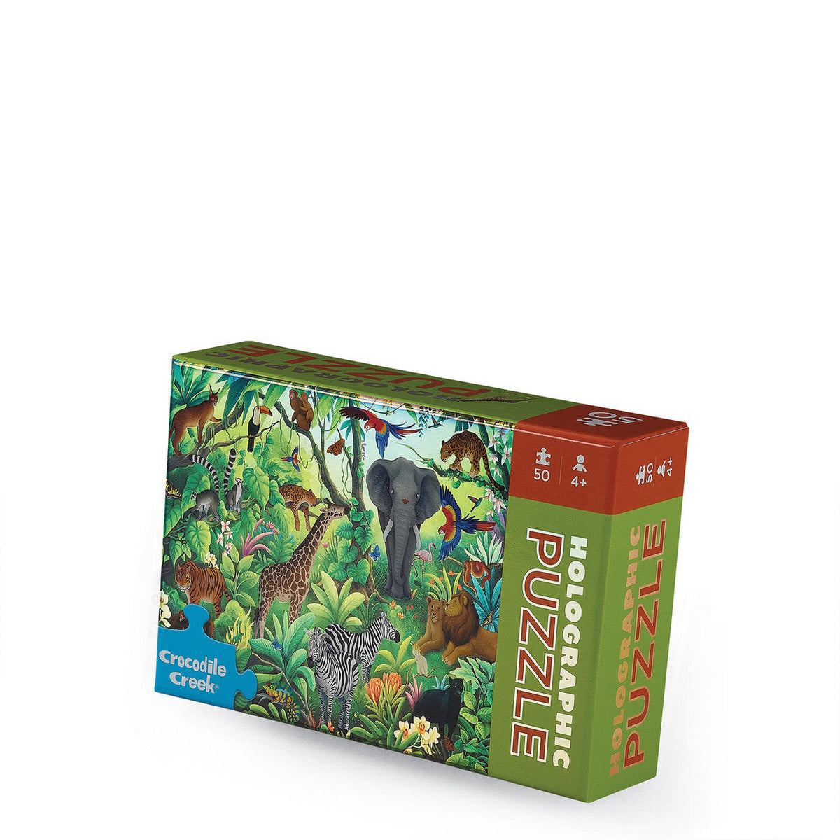 Crocodile Creek - Puzzle Holographic 50pc Jungle Paradise