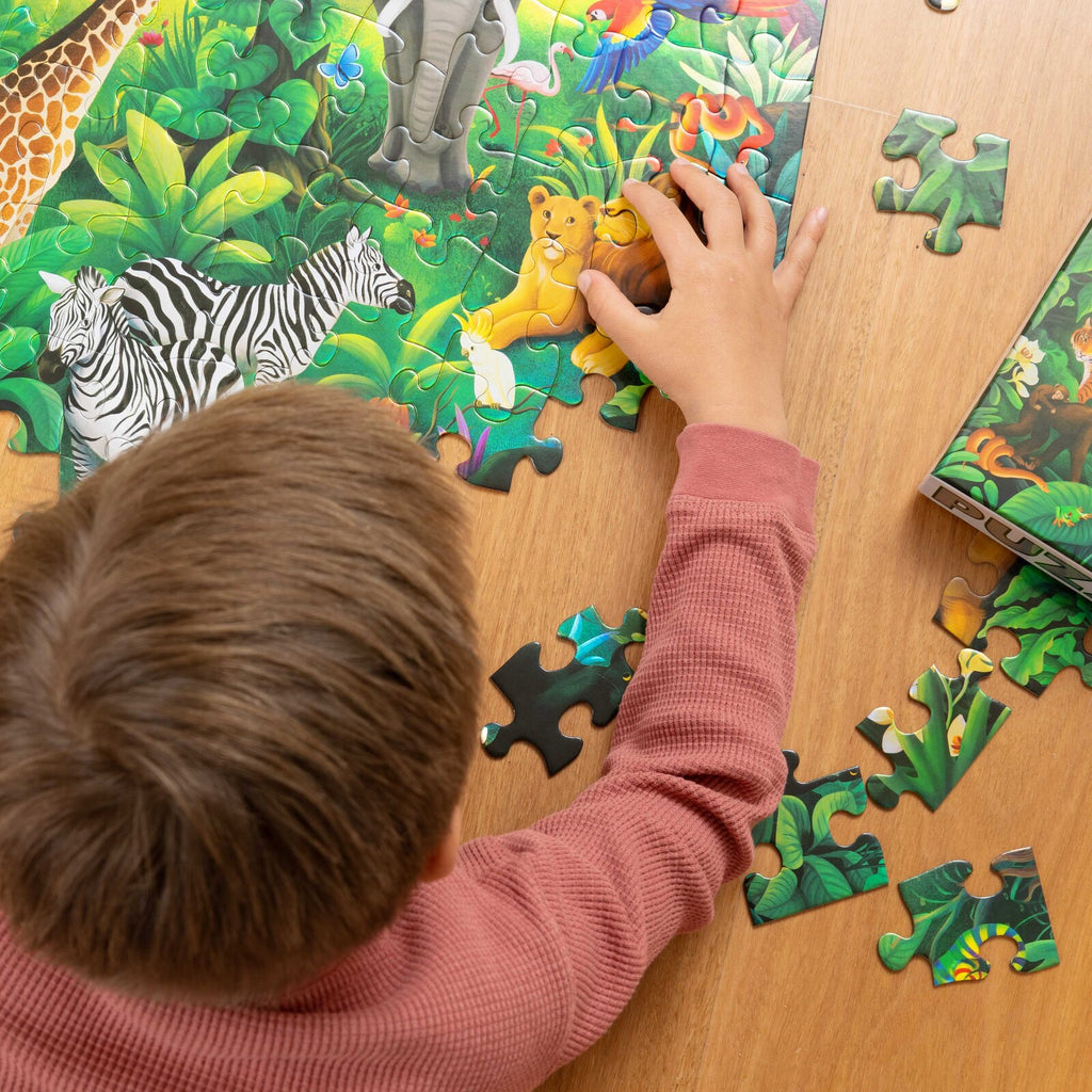 Crocodile Creek - Holographic Puzzle 100pc Jungle Paradise