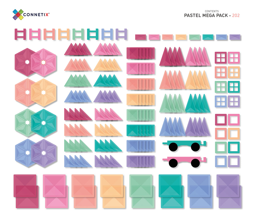 Connetix - Pastel Mega Pack 202pcs