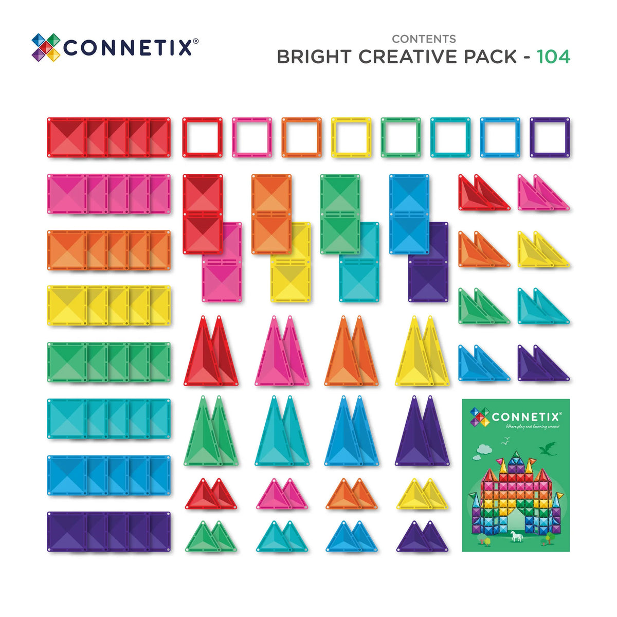 Connetix - Bright Creative Pack 104PC