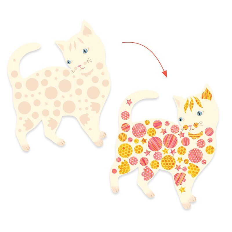 Djeco - Elodie's Cute cats Create with Paper Craft