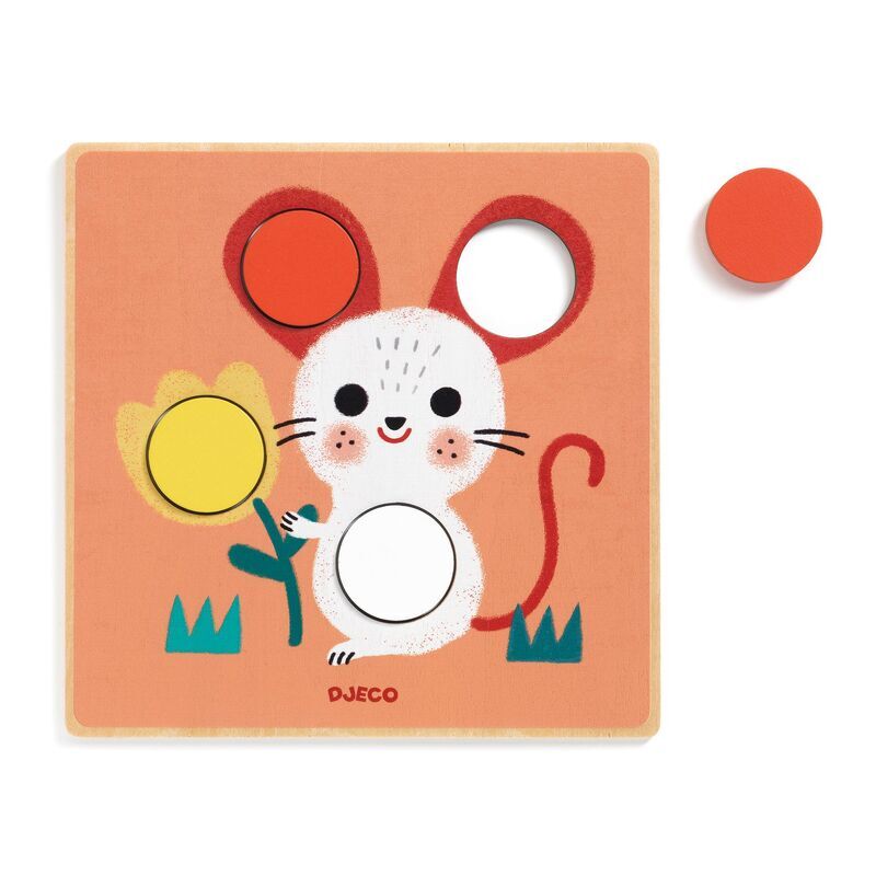 Djeco - Spotimage Colour Spot Matching Wooden Game