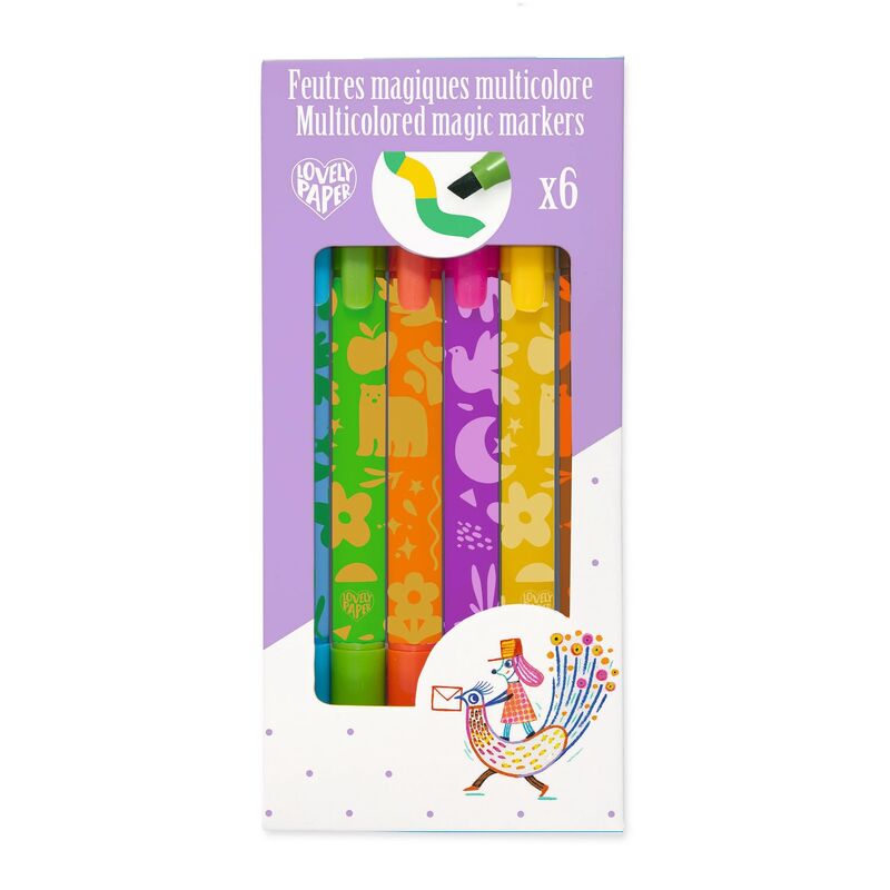 Djeco - Multicoloured Magic Markers