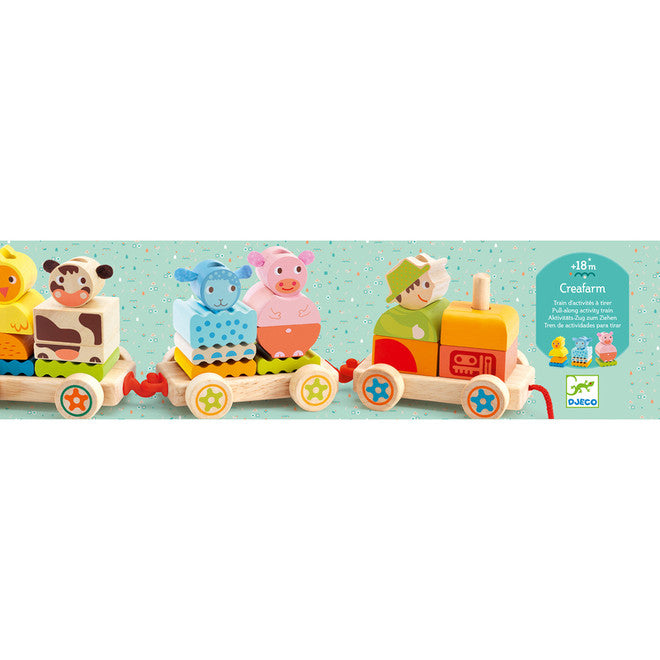 Djeco - Creafarm Wooden Train