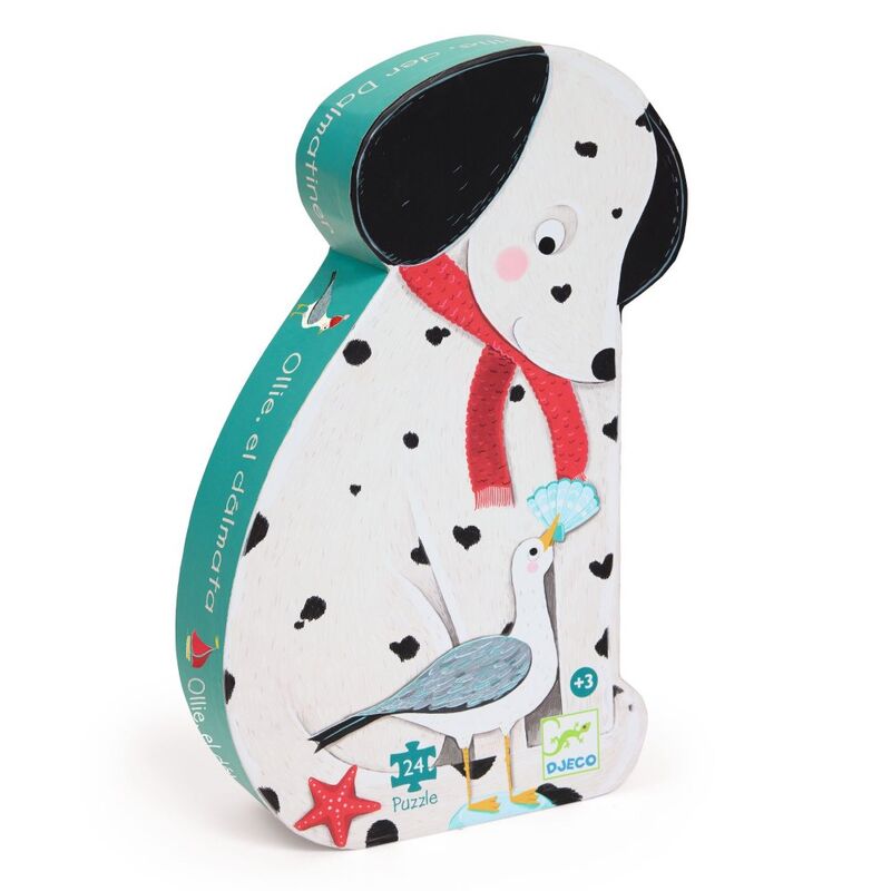 Djeco - Ollie the Dalmation Silhouette Puzzle 24pc