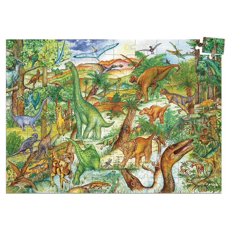 Djeco - Puzzle Observation 100pcs - Dinosaurs