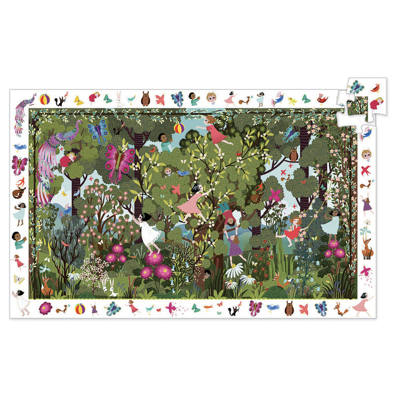 Djeco - Puzzle Observation 100pcs - Garden Play Time