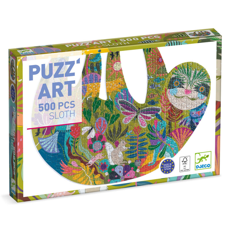 Djeco - Sloth Shaped Puzzle 500pc