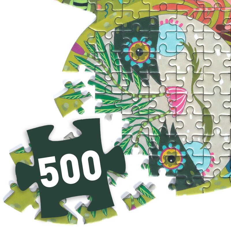 Djeco - Sloth Shaped Puzzle 500pc
