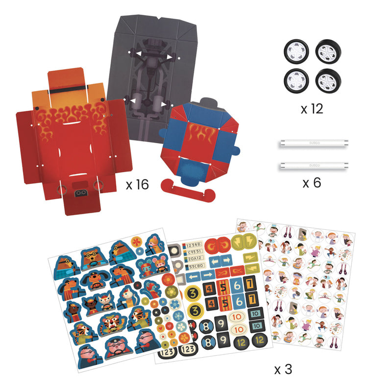 Djeco - Do it Yourself - Racing Cars Kit