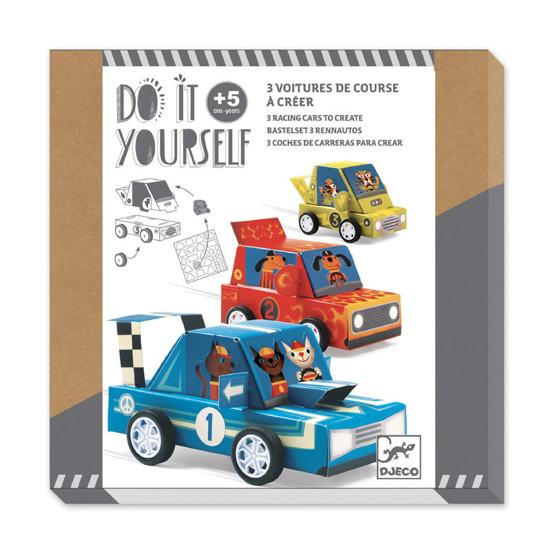 Djeco - Do it Yourself - Racing Cars Kit