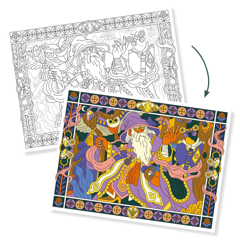 Djeco - Colouring Gallery - Heroic