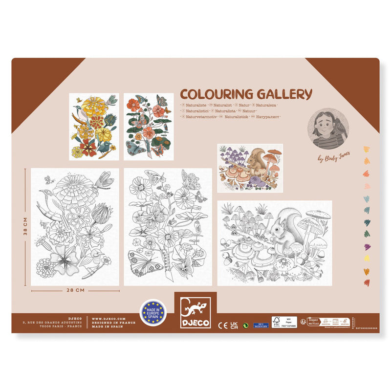 Djeco - Colouring Gallery - Naturalist