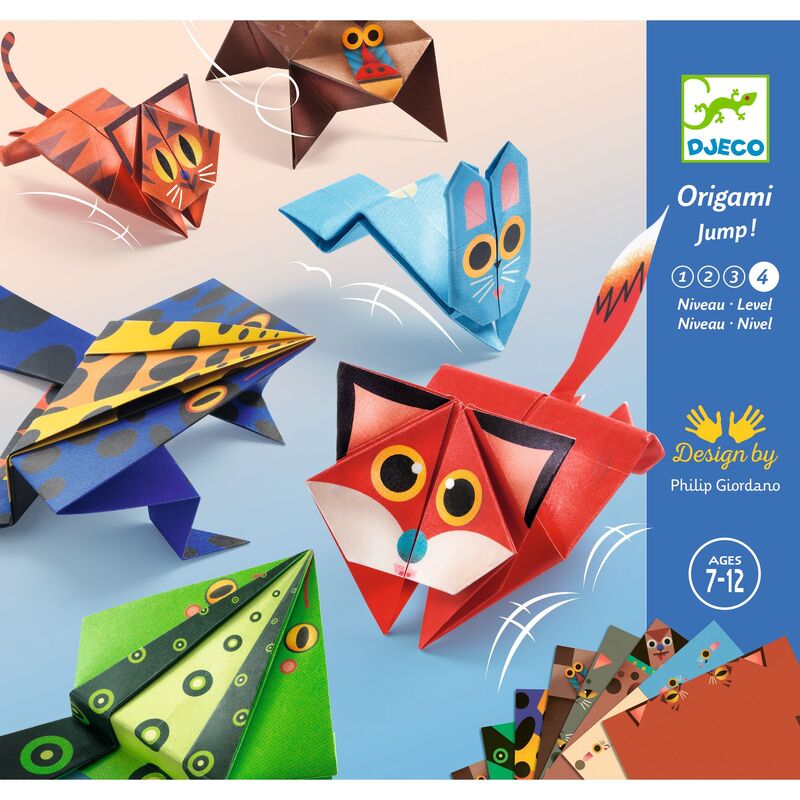 Djeco - Jumping Animal Origami Kit