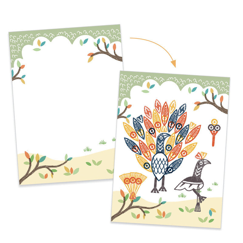 Djeco - Surprising Animals Stamp Set
