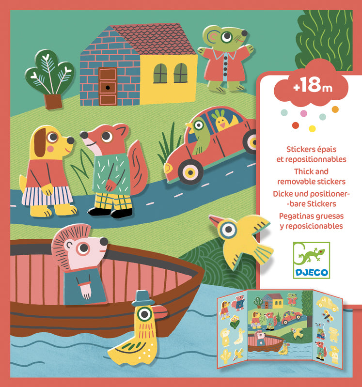 Djeco - Animals Stickers Set