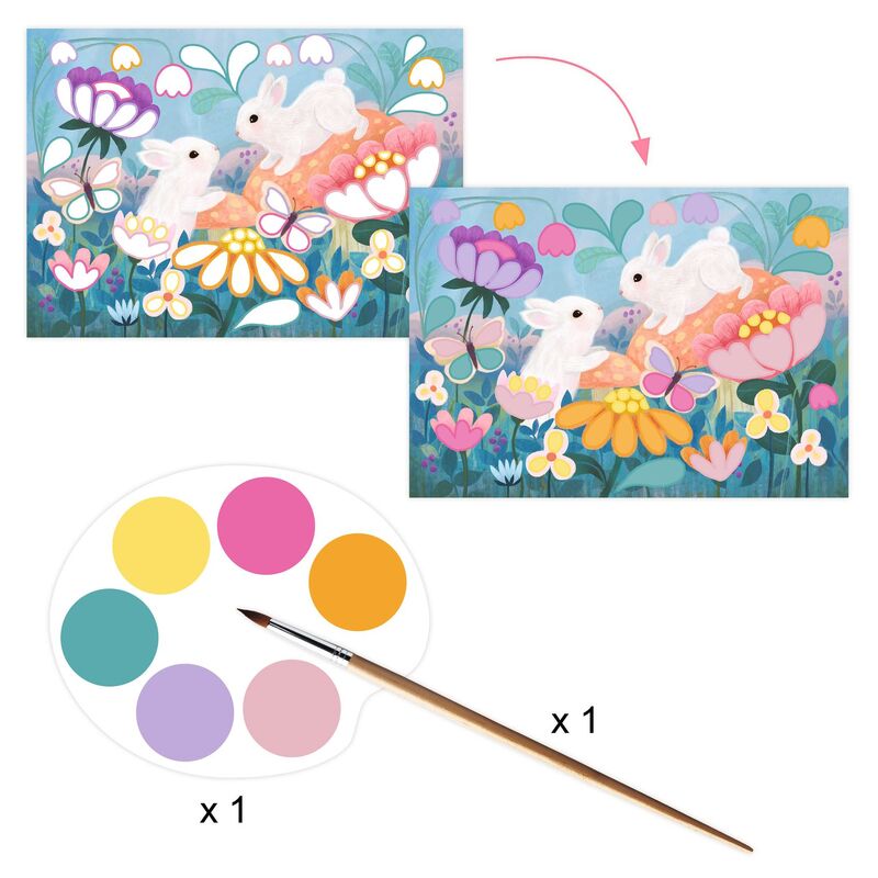 Djeco - Fluffy Animals Art & Craft Activity Box