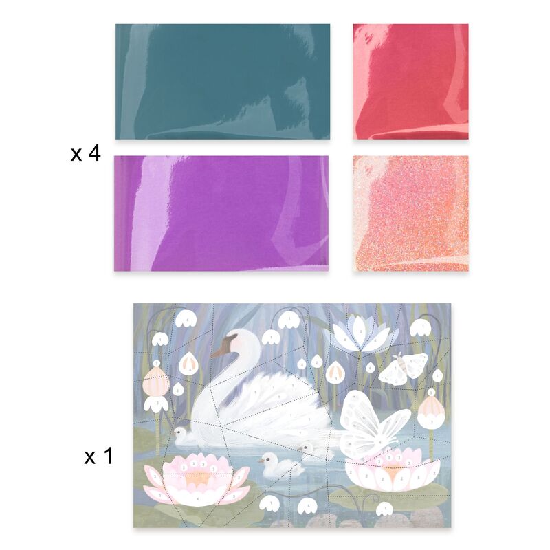 Djeco - Fluffy Animals Art & Craft Activity Box