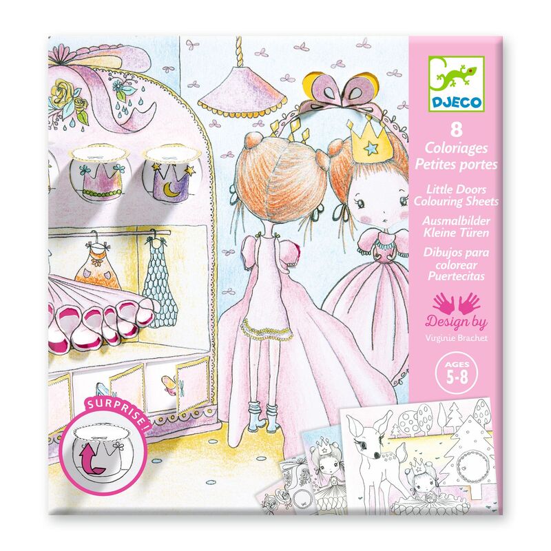 Djeco - Pupis Little Doors Colouring Surprise Kits