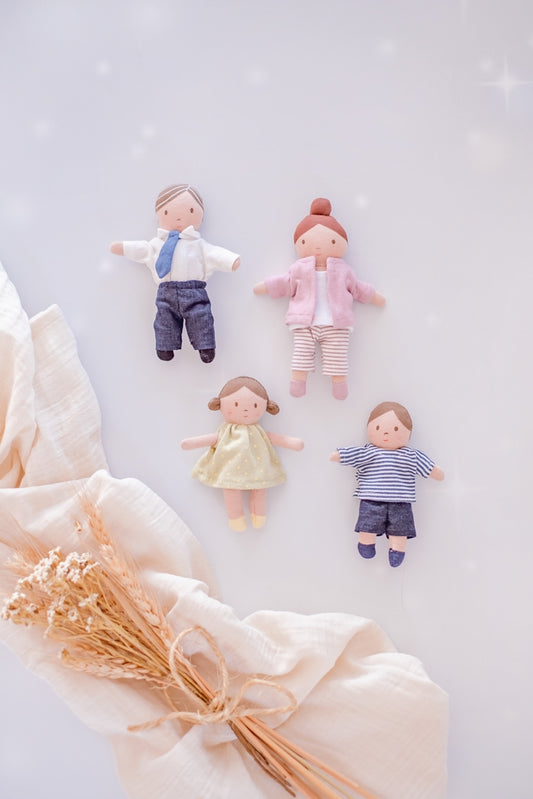 Bonikka - Tiny Doll Family of 4