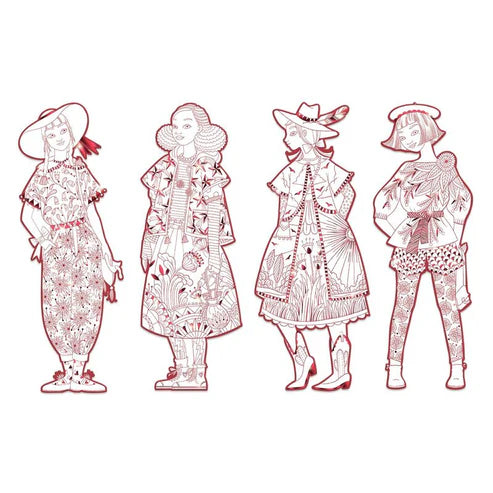 Djeco - Fiodor & Friends Les Demoiselles Colouring