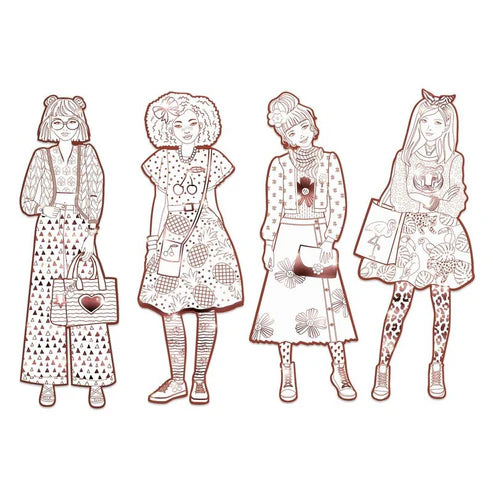 Djeco - Nina & Friends Les Demoiselles Colouring