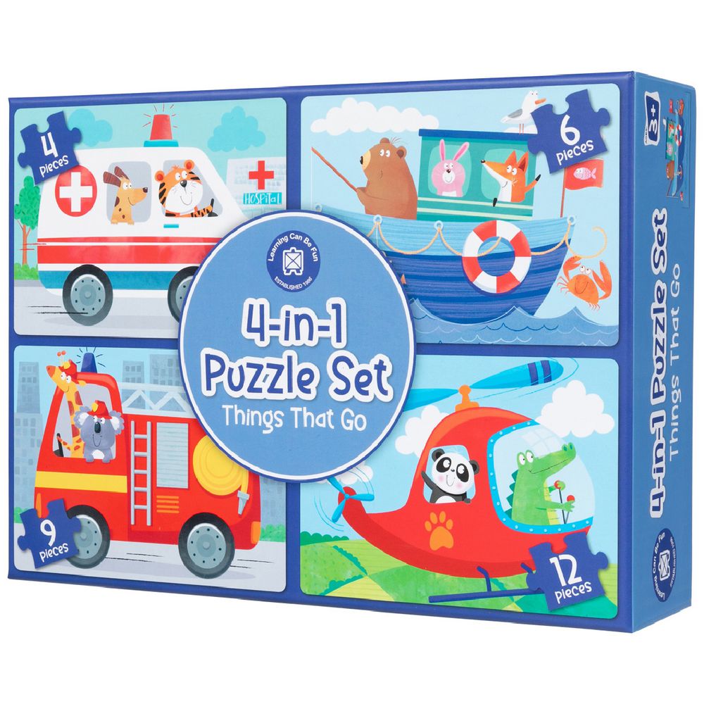 Edvantage - 4 in 1 Puzzles Things that Go